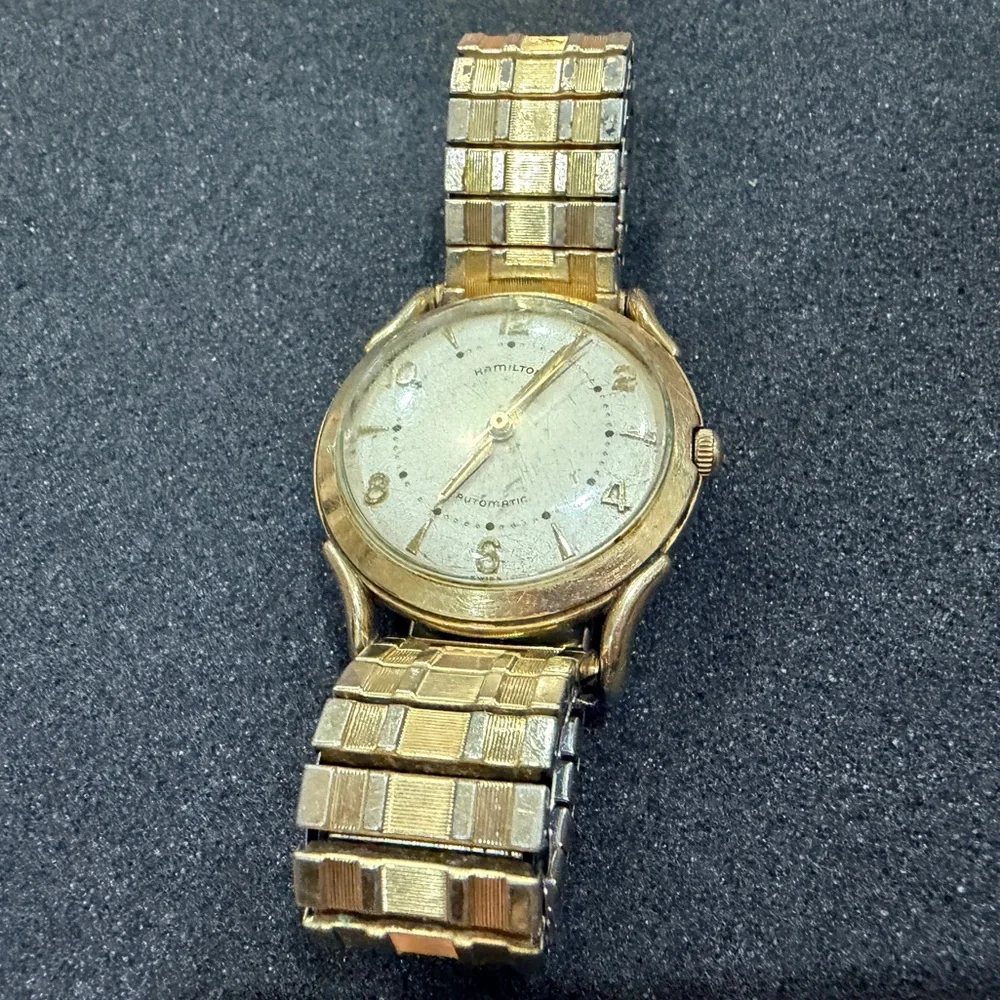 Vintage Hamilton Automatic Gold Classic Timepiece Watch